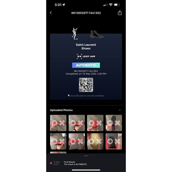 Yves Saint Laurent Women Size 7.5M Red Chilli Ballet Slip On Flat Shoes - Picture 2 of 16